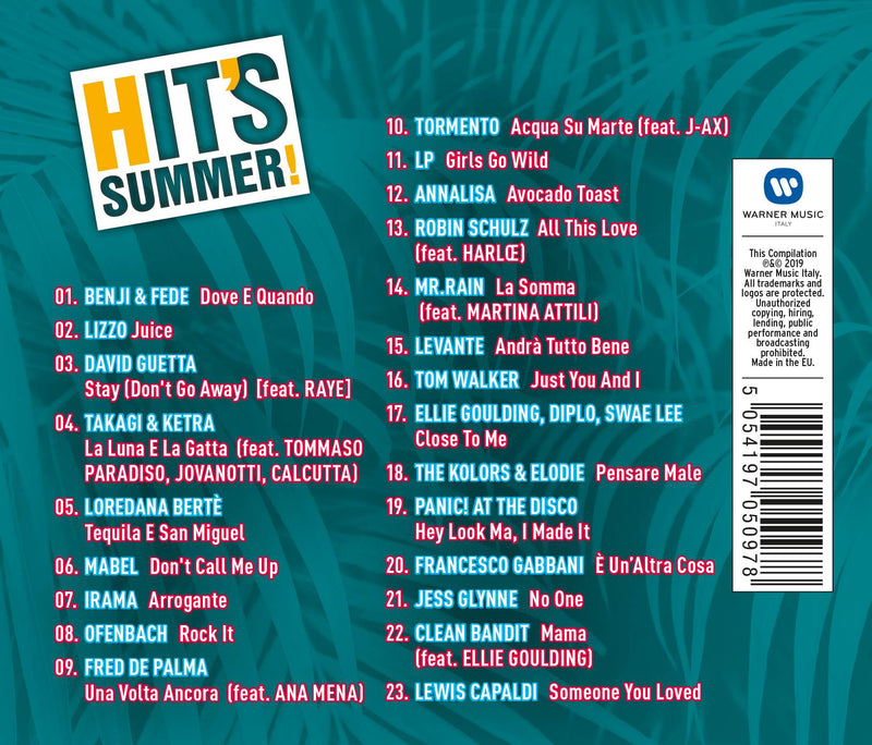 AA.VV. - HIT'S SUMMER! 2019 - CD
