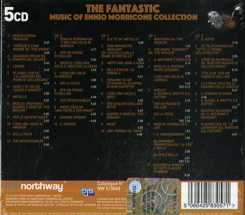 AA.VV. - THE FANTASTIC - MUSIC OF ENNIO MORRICONE - 5 CD BOXSET - CD