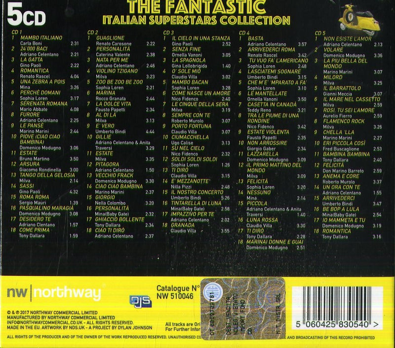 AA.VV. - THE FANTASTIC - ITALIAN SUPERSTARS COLLECTION - 5 CD BOXSET - CD