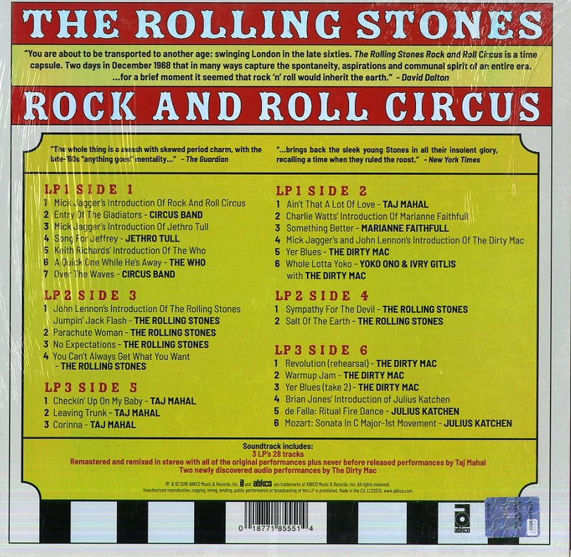 ROLLING STONES - ROCK AND ROLL CIRCUS - LP