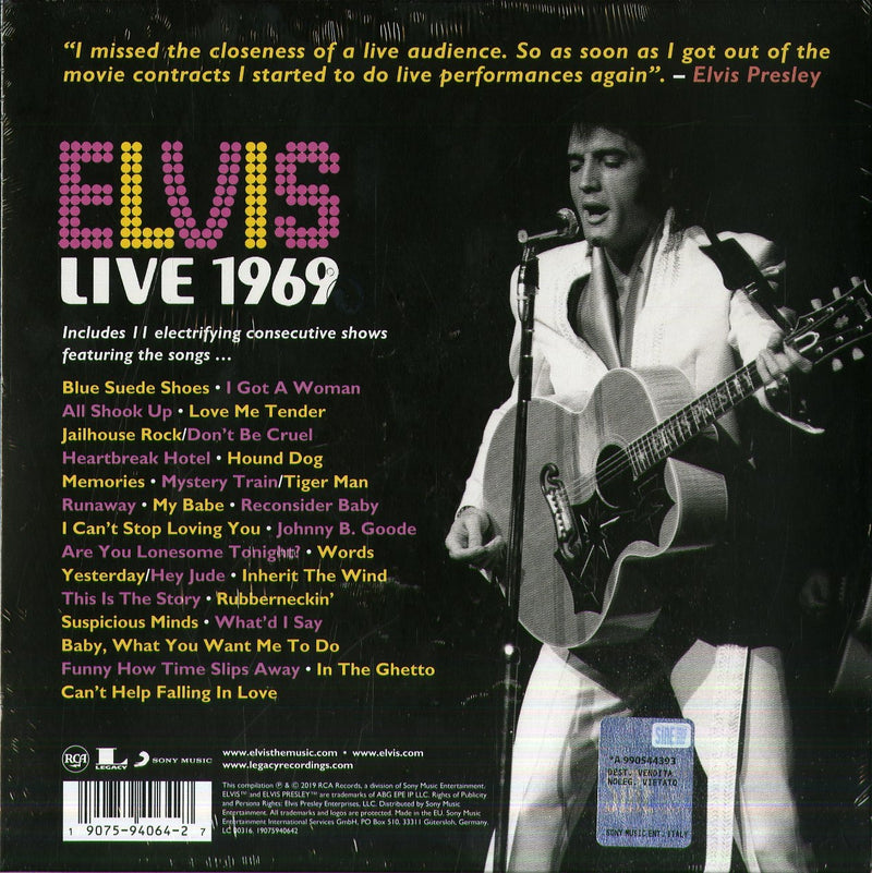 PRESLEY ELVIS - LIVE 1969 -11 CD BOXSET LTD.ED. - CD