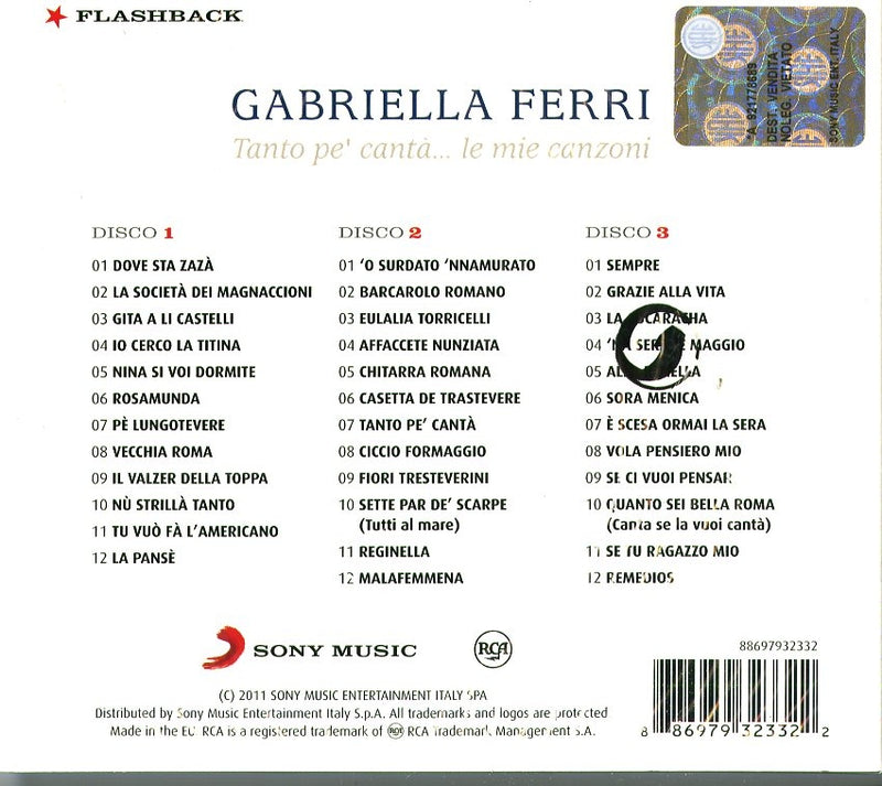 Gabriella Ferri - Tanto Pe' Canta'...Le Mie Canzoni (3 Cd)