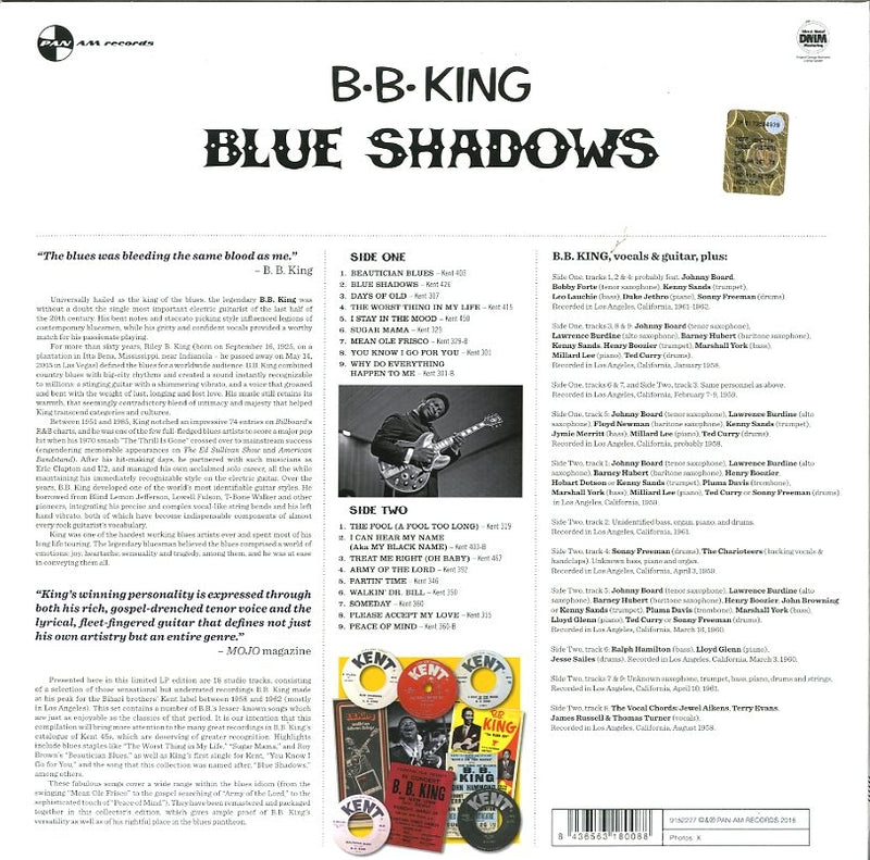 KING B.B. - BLUE SHADOWS [LP]