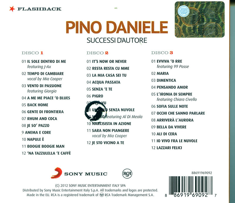 Pino Daniele - Successi D'autore (3 Cd)