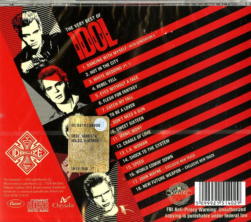 Billy Idol - The Very Best Of Billy Idol