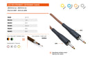 CAVO STRUMENTI BESPECO SERIE RAVEN JMST6,3/JMST6,3 6MT