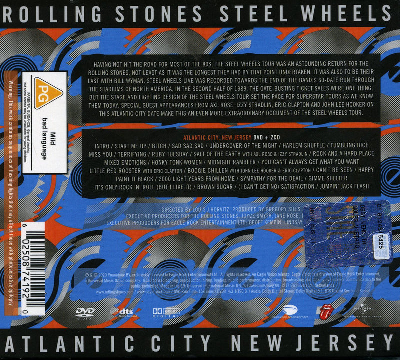 ROLLING STONES - STEEL WHEELS LIVE - 2CD+DVD - CD