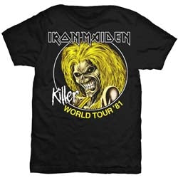 IRON MAIDEN- KILLER WORLD TOUR 81 - T-SHIRT