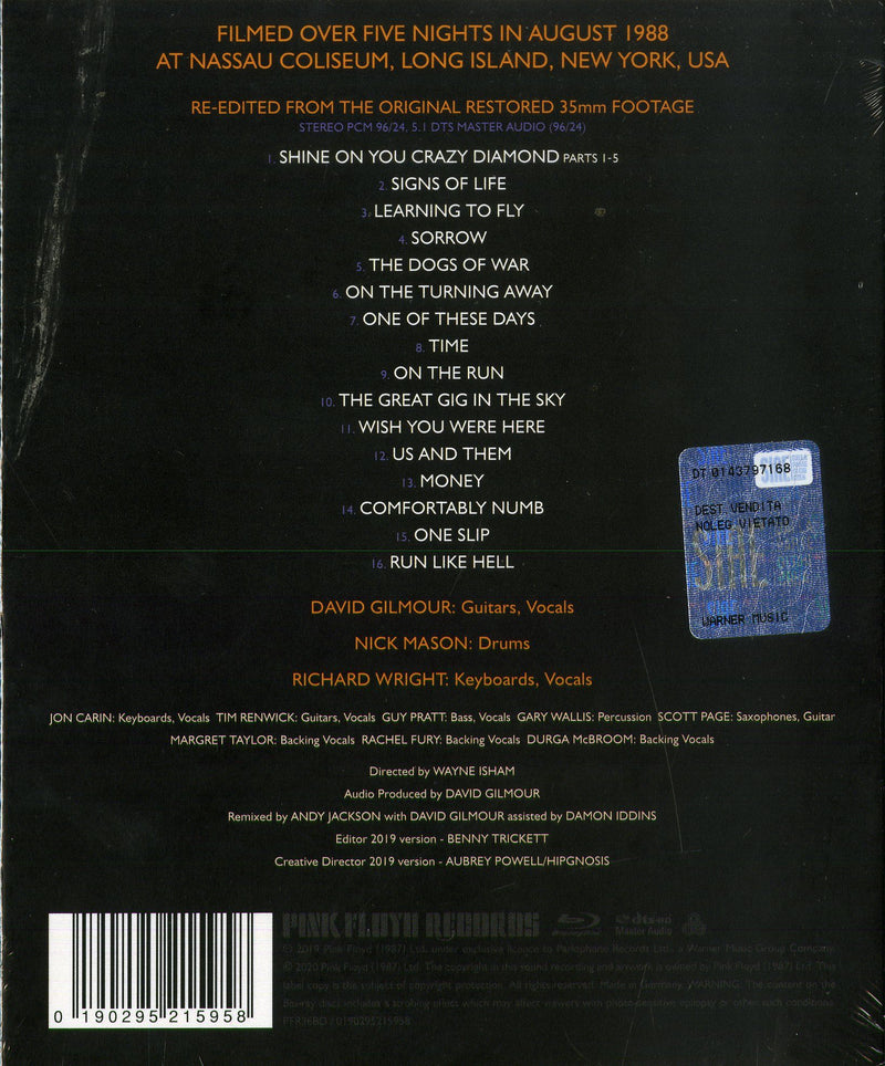 PINK FLOYD - DELICATE SOUND OF THUNDER 2020 ED.  - BLURAY