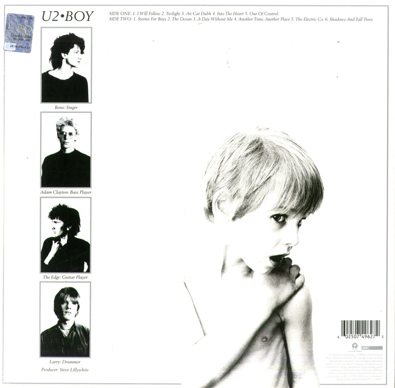 U2 - BOY COLORED WHITE VINYL + POSTER LTD.ED. - LP