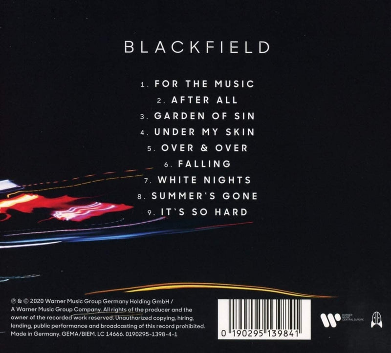 BLACKFIELD - FOR THE MUSIC - CD