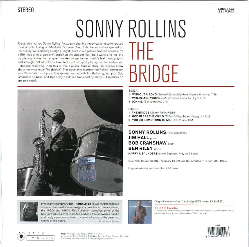 ROLLINS SONNY - THE BRIDGE [LP GATEFOLD]