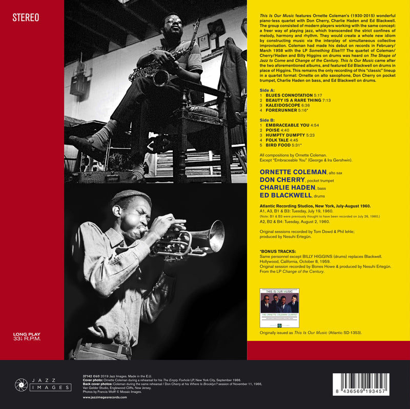 COLEMAN ORNETTE - THIS IS OUR MUSIC [GATEFOLD LP] - LP