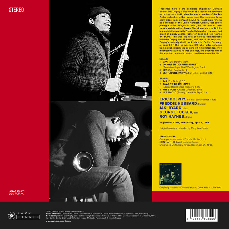 DOLPHY ERIC - OUTWARD BOUND [GATEFOLD LP] - LP