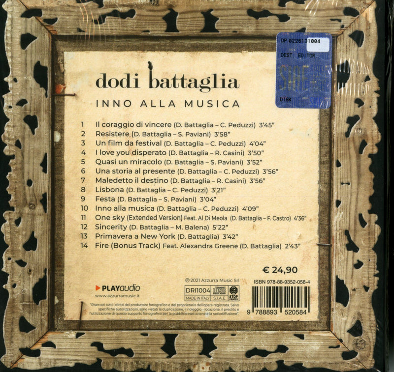 BATTAGLIA DODI - INNO ALLA MUSICA - CD+ LIBRO 64 PP. LTD.ED. - CD