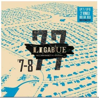 LIGABUE - 77 SINGOLI / LP 7-LP 8 - VINILE BLU LTD.ED. - LP