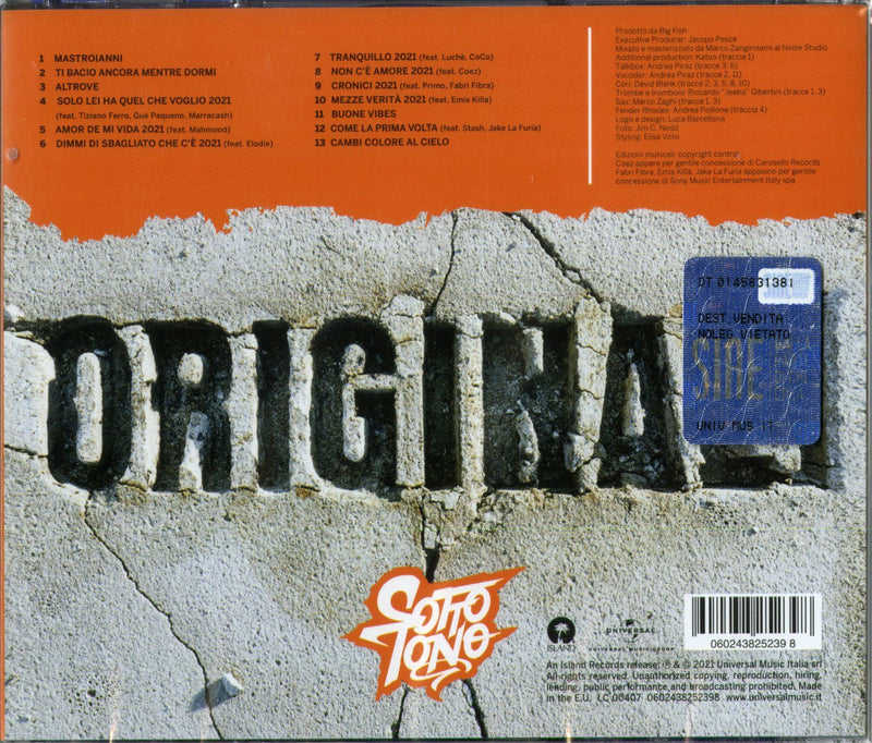 SOTTOTONO - ORIGINALI - CD