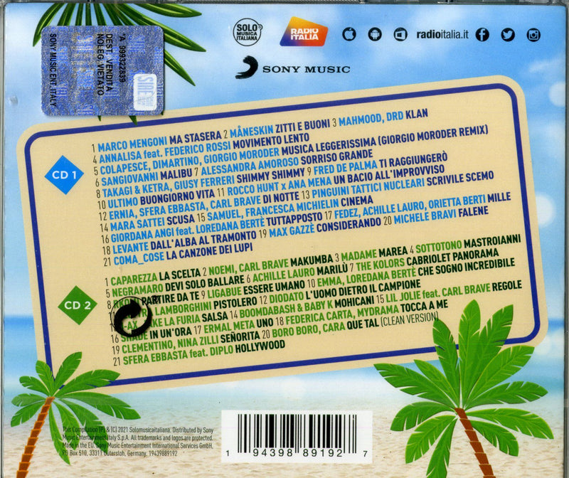 AA.VV. - RADIO ITALIA SUMMER HITS 2021 - CD