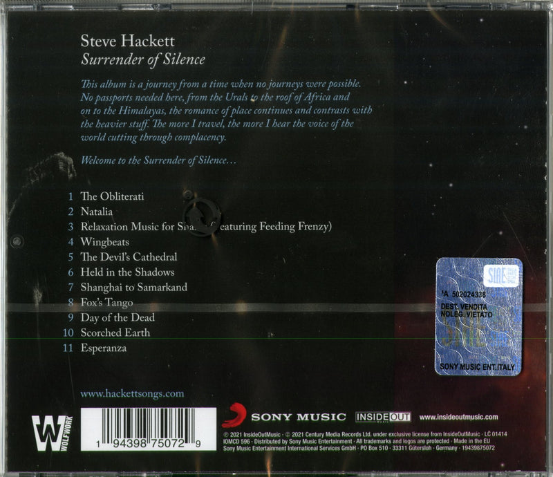 HACKETT STEVE - SURRENDER OF SILENCE - CD