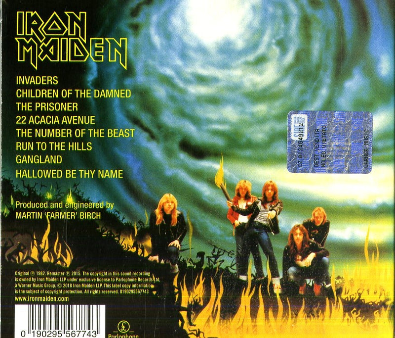 IRON MAIDEN - THE NUMBER OF THE BEAST - REM. DIGIPACK ED.