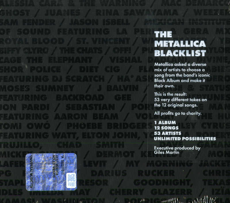 METALLICA - AA.VV. - THE METALLICA BLACKLIST - 4 CD BOXSET - CD