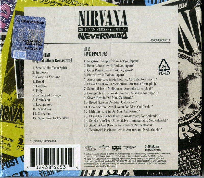 NIRVANA - NEVERMIND 30TH ANNIVERSARY - 2CD DELUXE ED. - CD
