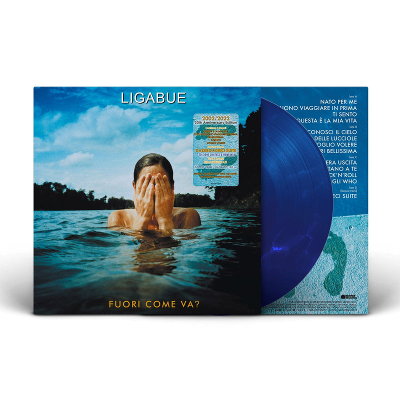 LIGABUE - FUORI COME VA? - LP 180 GR. BLU MARMORIZZATO / NUMERATO +BONUS TRACK LTD.ED. - LP