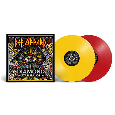 DEF LEPPARD - DIAMOND STAR HALOS - RED & YELLOW VINYL - LP