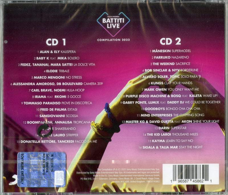 AA.VV. - RADIO NORBA - BATTITI LIVE '22 COMPILATION - CD