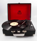 Giradischi Gpo Attache (Nero) A Valigetta Retro Con Usb Funzione Record