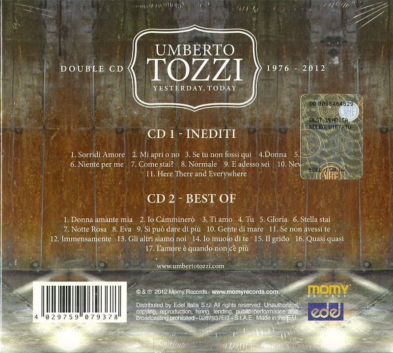 Umberto Tozzi - Yesterday Today