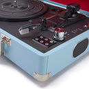 Giradischi Gpo Attache (Blu) A Valigetta Retro Con Usb Funzione Record