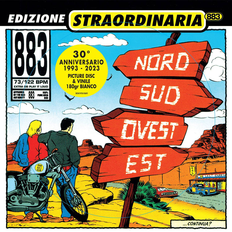 883 - NORD SUD OVEST EST - 2LP (LP1 VINILE PICTURE / LP2 VINILE BIANCO) NUMERATI LTD. - LP
