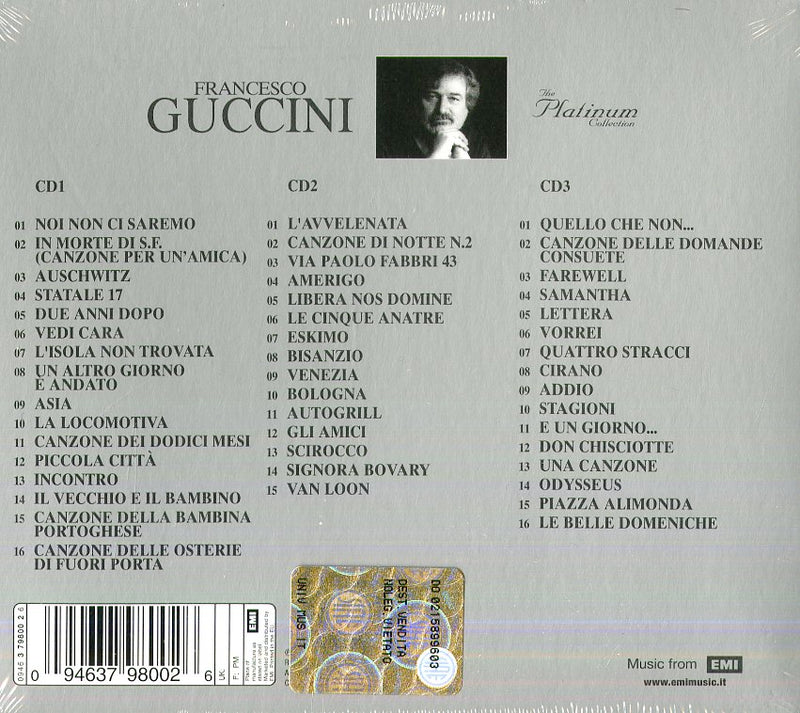 Francesco Guccini - The Platinum Collection (3 Cd)