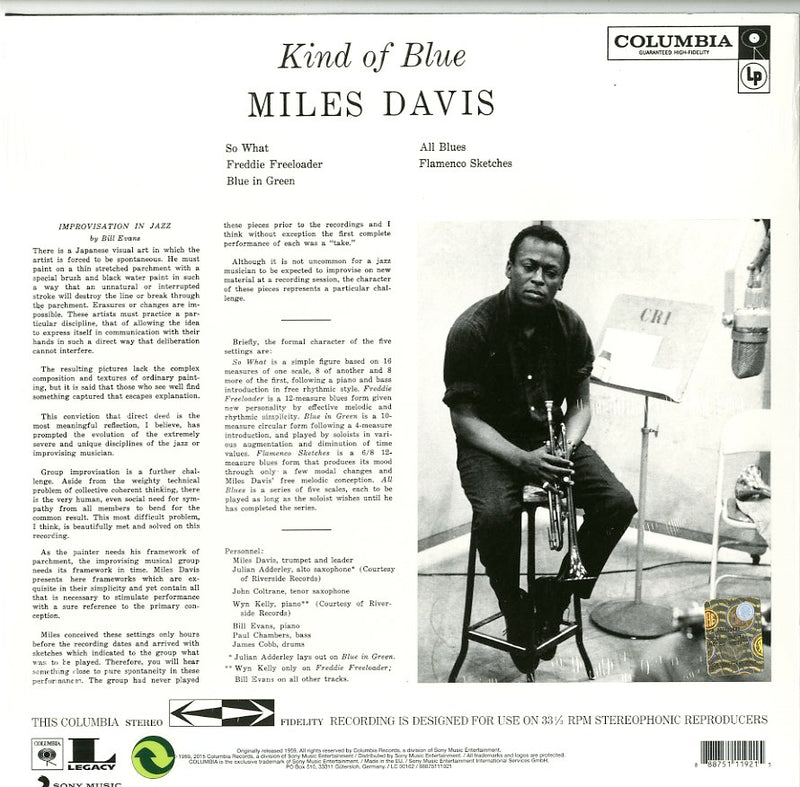 DAVIS MILES - KIND OF BLUE (STEREO) - LP