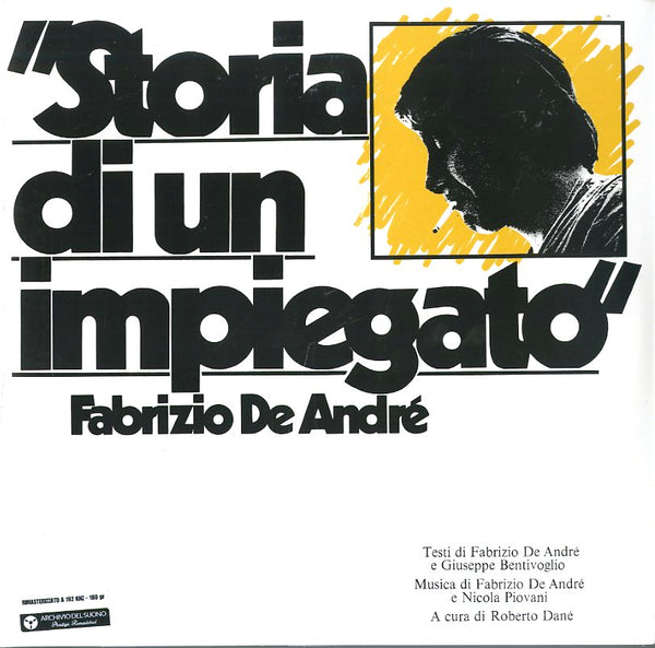 FABRIZIO DE ANDRE'  - STORIA DI UN IMPIEGATO - LP