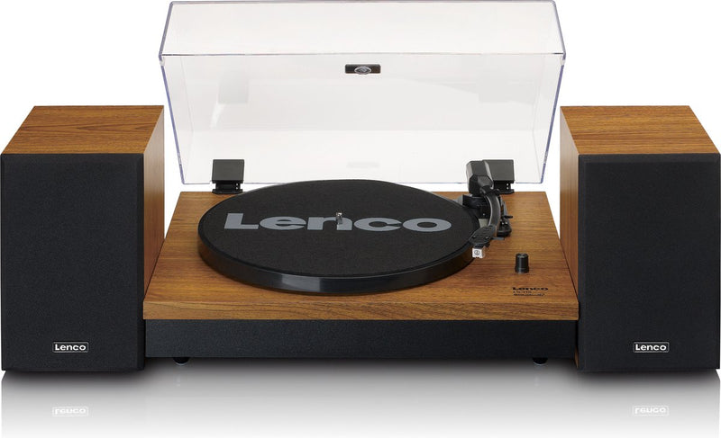 GIRADISCHI LENCO (LS-310 WALNUT) CON DIFFUSORI ACUSTICI,BLUETOOTH TRAZ. CINGHIA