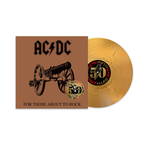 AC/DC - FOR THOSE ABOUT TO ROCK (WE SALUTE YOU) - GOLD VINYL 50TH ANNIVERSARY LTD.ED. - LP